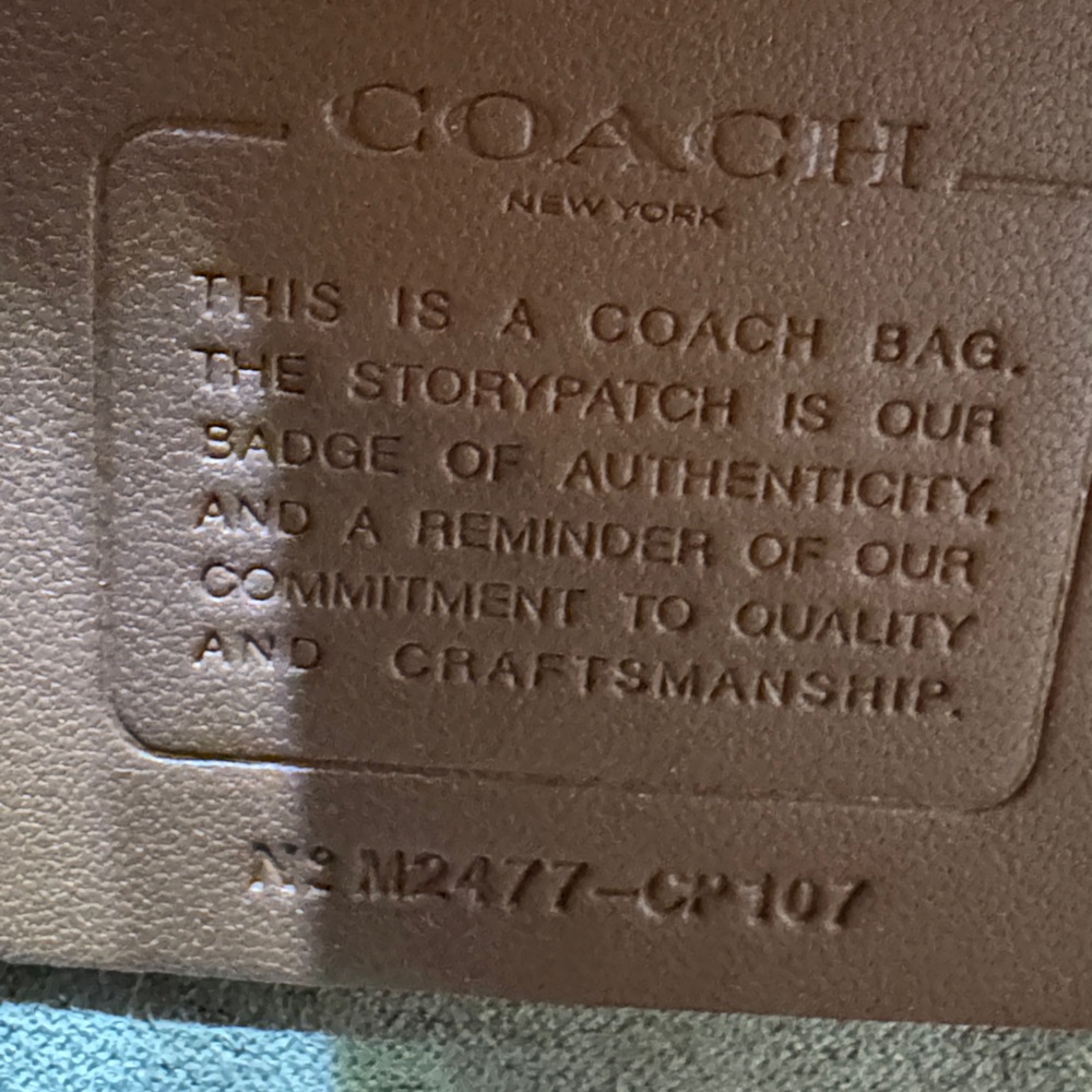 Coach Brown Leather Crossbody Bag with Gold Accents - Picture 5 of 7